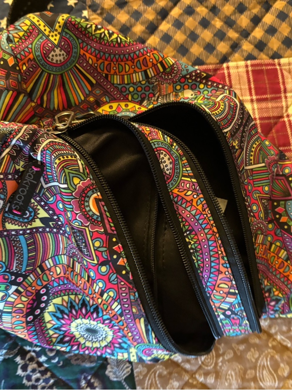 sakroots Multicolor Paisley Zip-Top Women's Cosmetic Bag